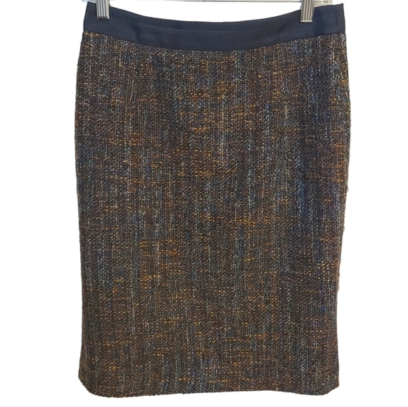 Boden | Women's Multicolored Notre Dame Wool Blend Pencil Skirt (US Size 6R) - Picture 1 of 12